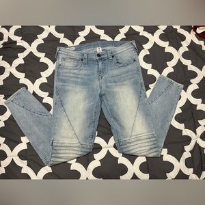 True Religion Super Skinny Moto Jeans
